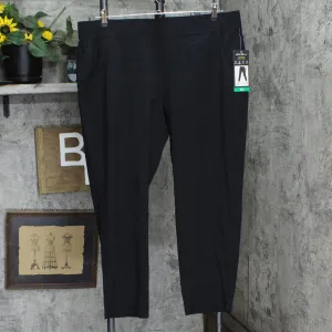 Eddie Bauer Travel Pants  Lightweight Elastic Waistband Ankle Pants Black XL