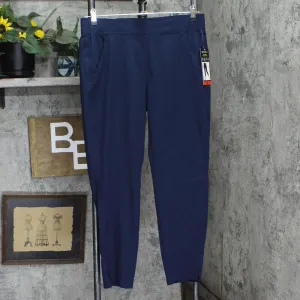 Eddie Bauer Travel Pants Women Lightweight Elastic Waistband Ankle Pants Blue M