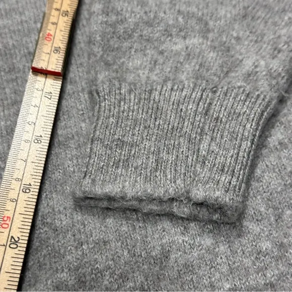 Eileen Fisher Baby Alpaca Wool Cashmere Blend Cardigan Size XS Roomy Grey