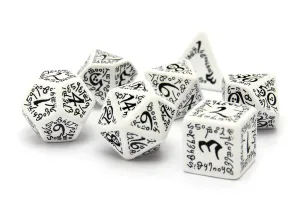 Elvish Dice - White & Black