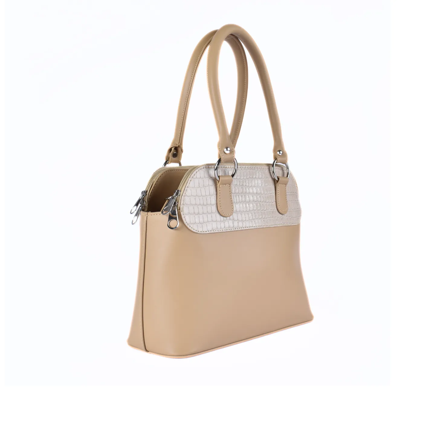 Embossed Leather Shoulder Bag