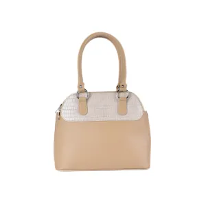 Embossed Leather Shoulder Bag