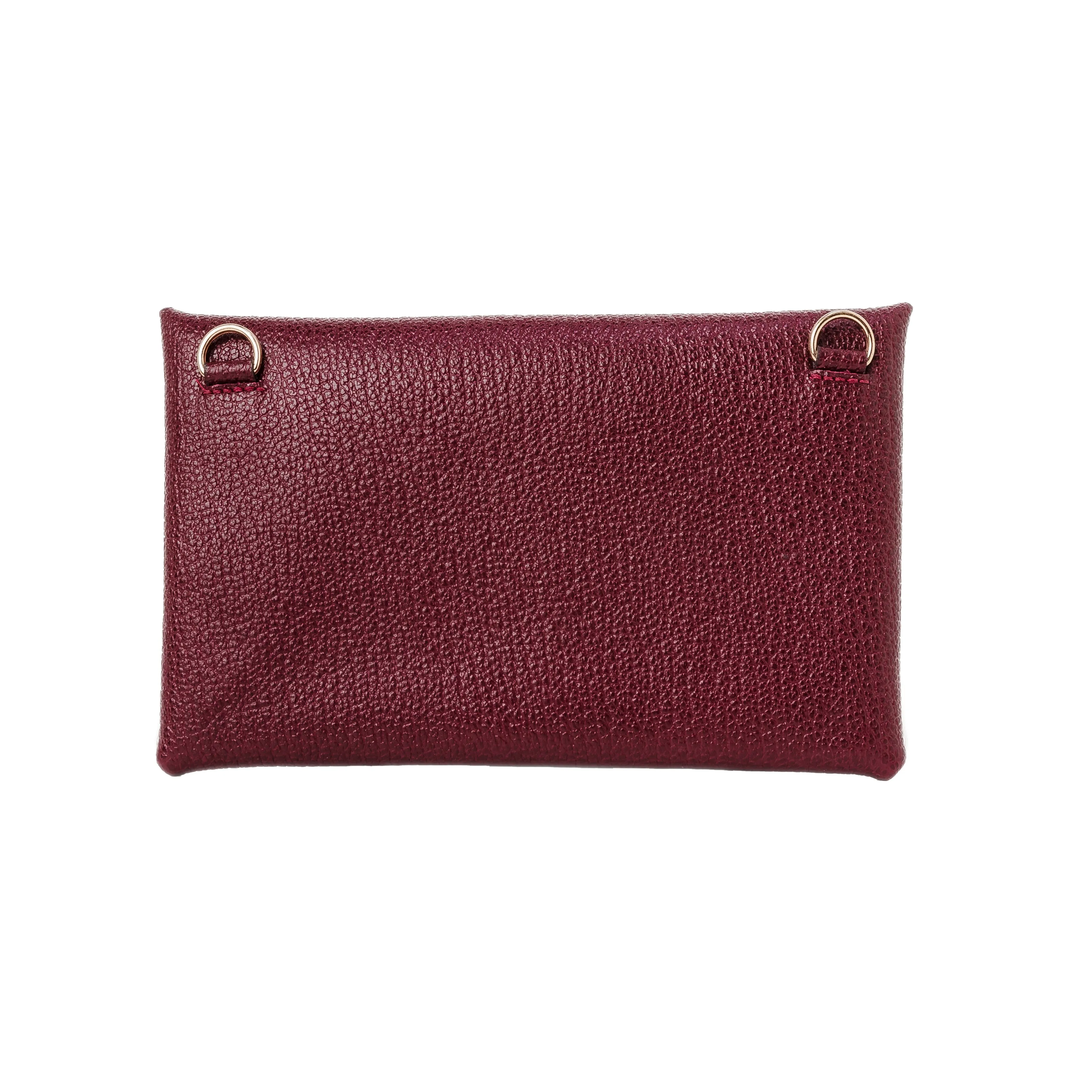 Envelope Chain Wallet - Burgundy
