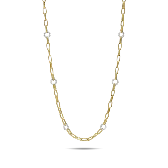 Everything Necklace - Ceramic Coated Brass & Sterling Silver - 16