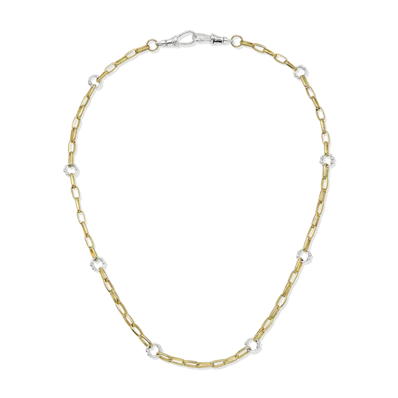 Everything Necklace - Ceramic Coated Brass & Sterling Silver - 16