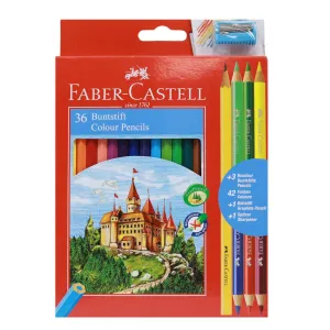 Faber-Castell - Eco Colour Pencils Box 36 With 3 Free Bio-Colours Sharpener