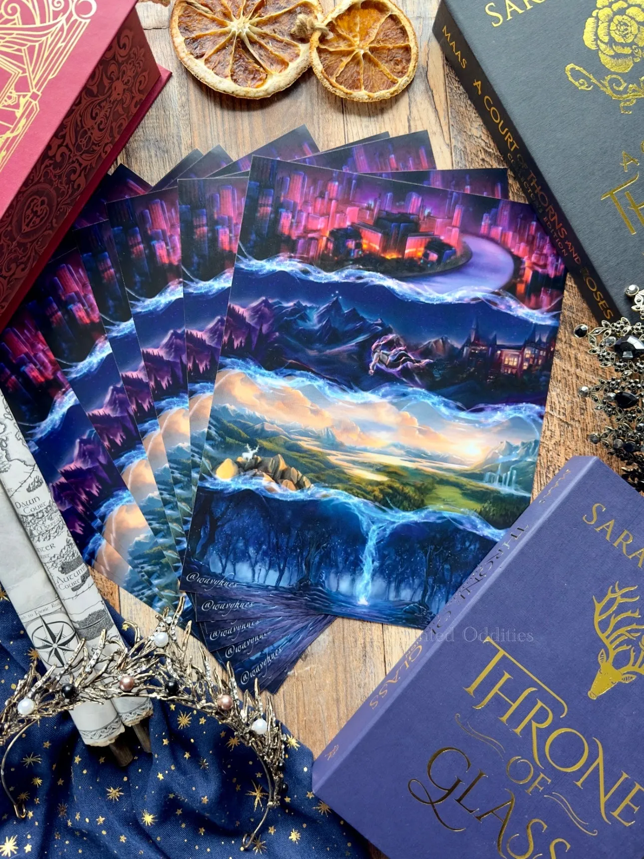 Falling Through Worlds Art Print