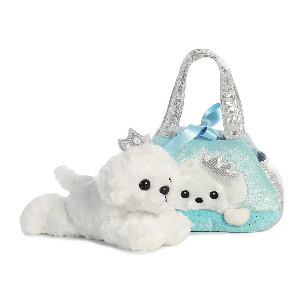 Fancy Pal Princess Poodle in Aqua Bag