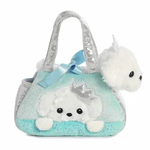Fancy Pal Princess Poodle in Aqua Bag