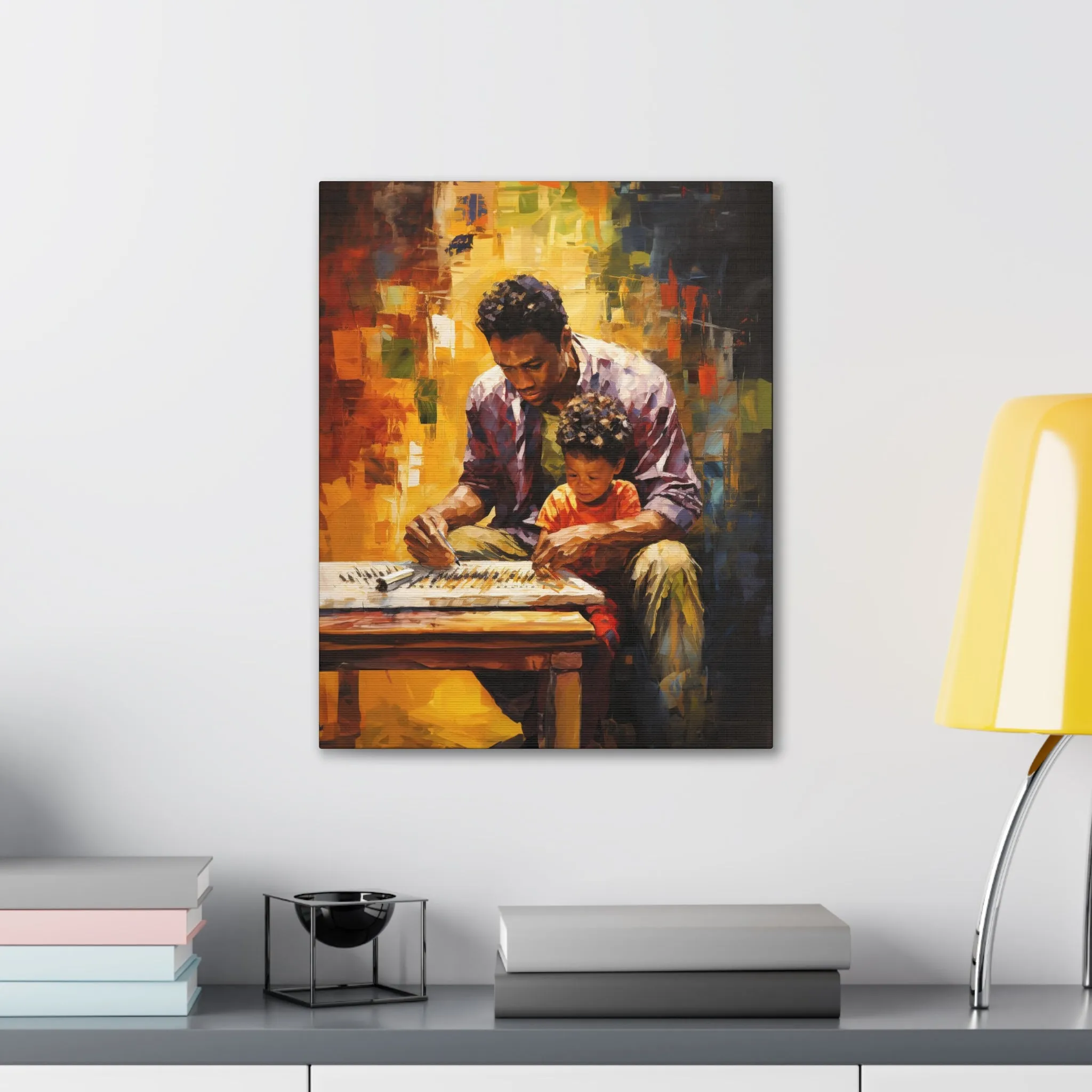 Father and Son: Strokes of Love | Canvas