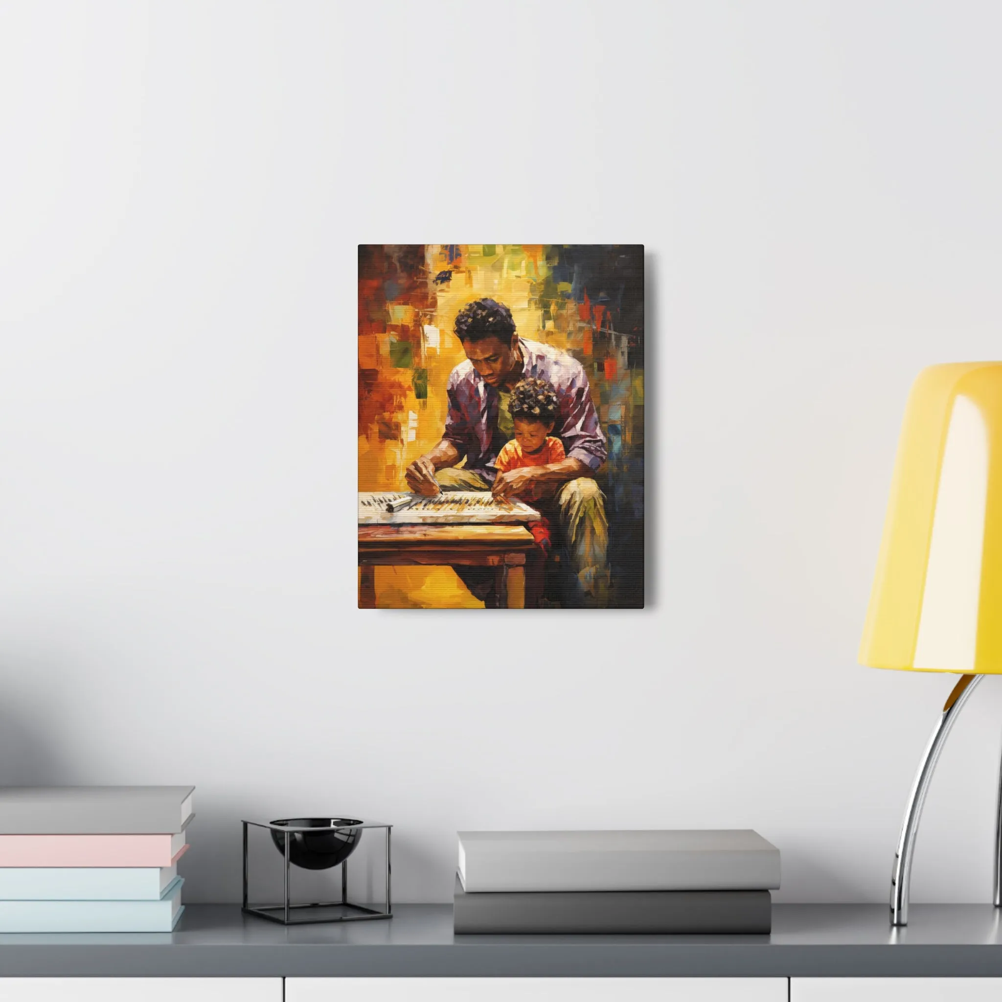 Father and Son: Strokes of Love | Canvas