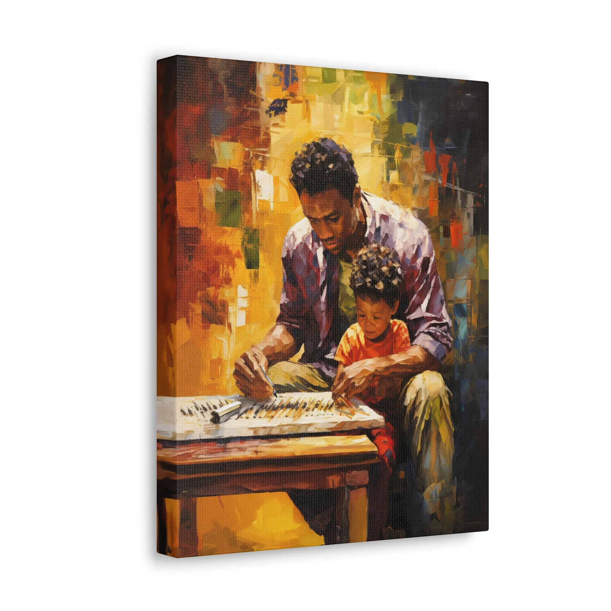 Father and Son: Strokes of Love | Canvas