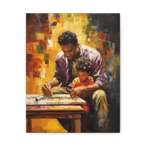 Father and Son: Strokes of Love | Canvas