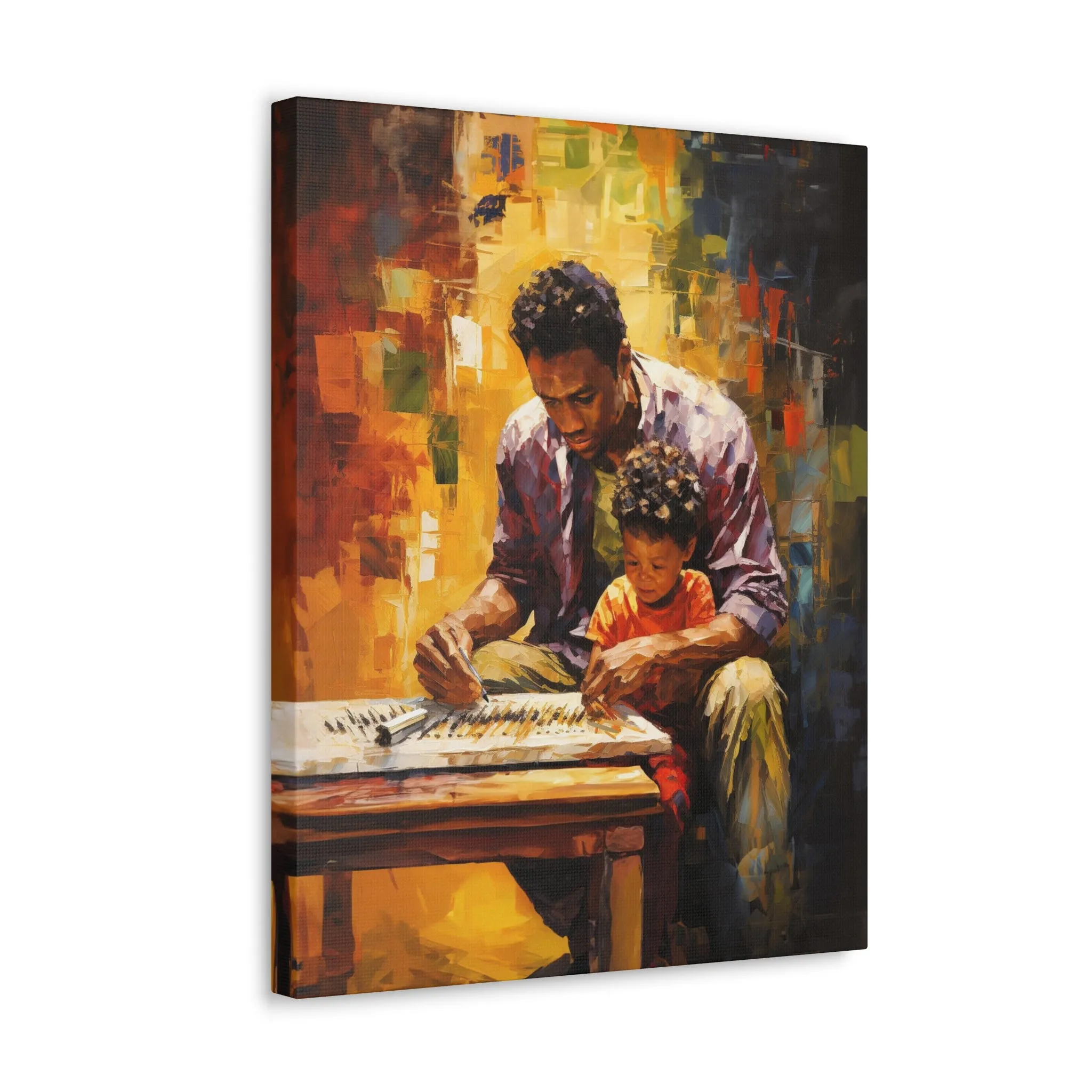 Father and Son: Strokes of Love | Canvas