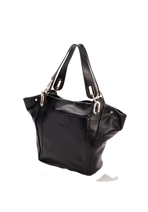 Ferre Milano Leather Belfagor Handbag