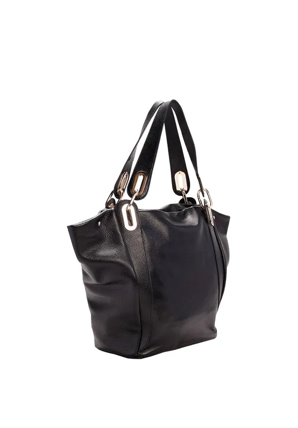 Ferre Milano Leather Belfagor Handbag