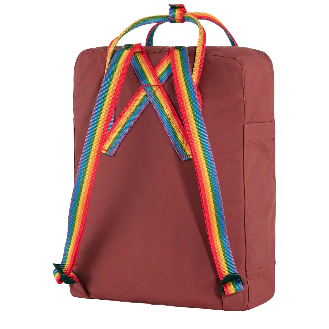 Fjallraven Kanken Classic Backpack Ox Red / Rainbow Pattern