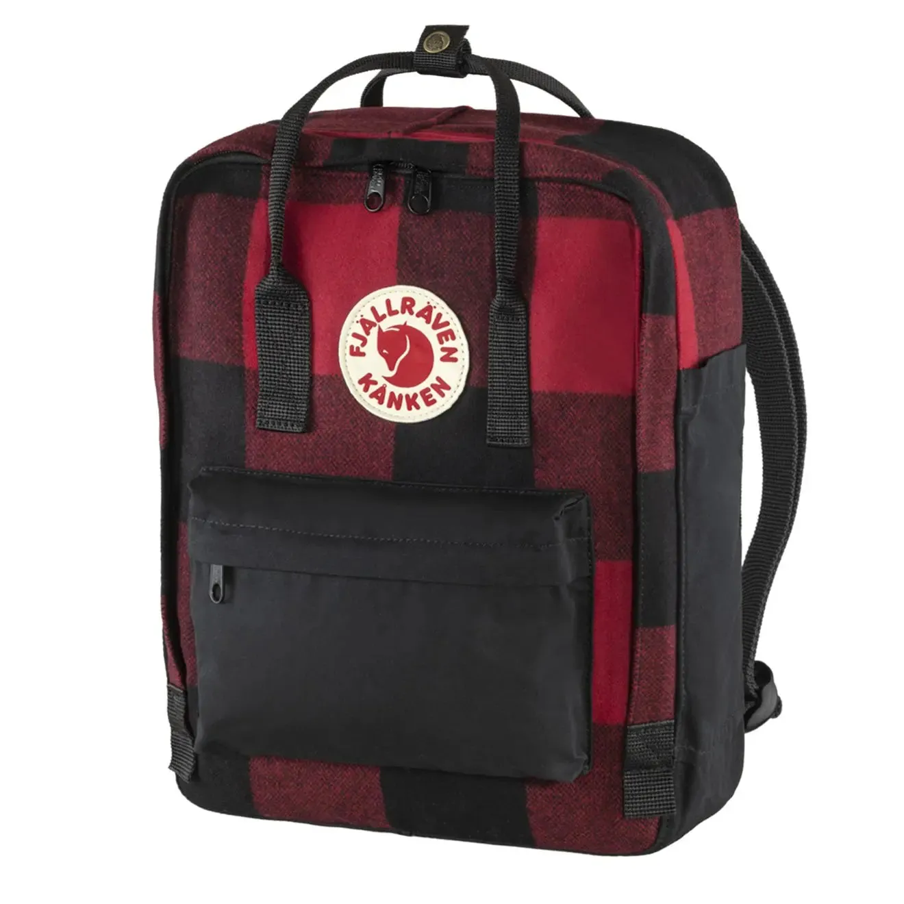 Fjallraven Kanken Re-Wool Red / Black