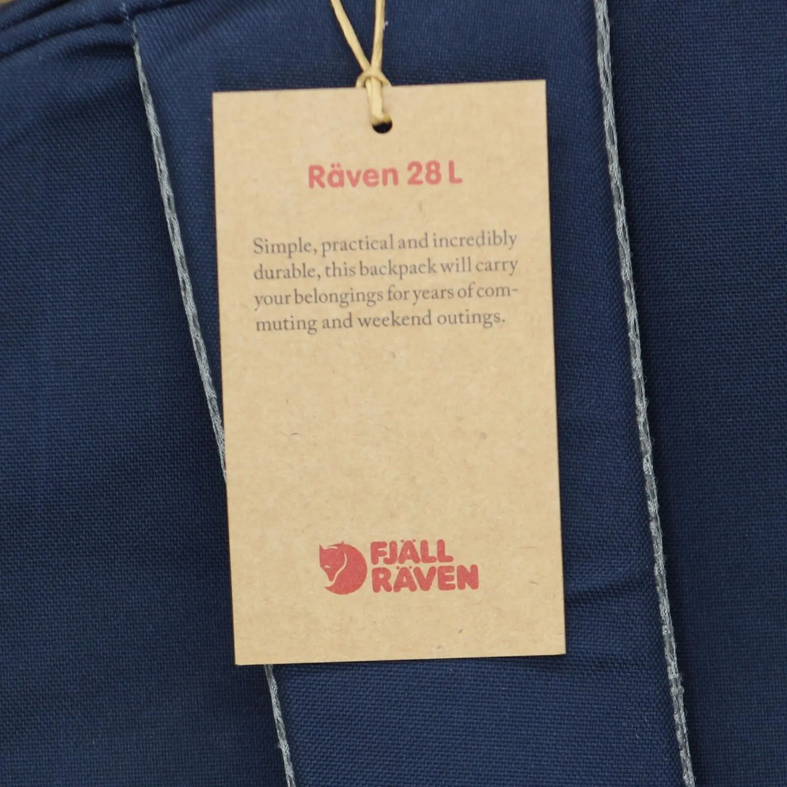 fjallraven Men's Raven 28L Backpack Heavy Duty Durable Navy Blue One Size