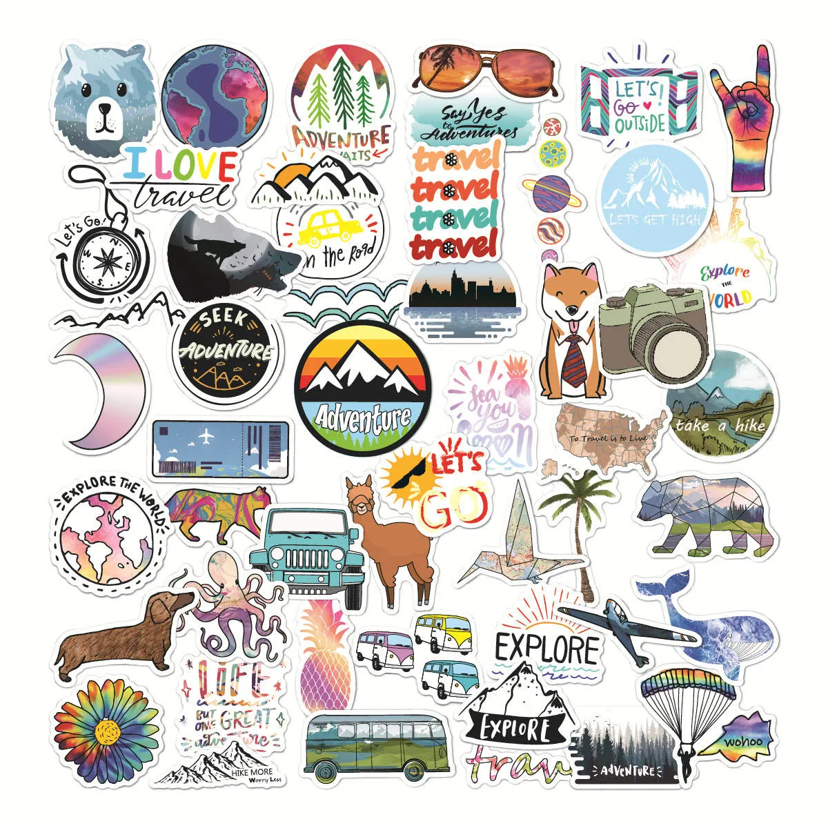 Fles- beker stickers