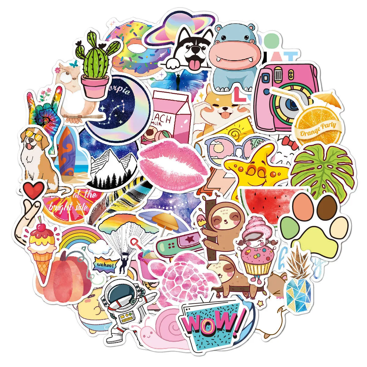 Fles- beker stickers