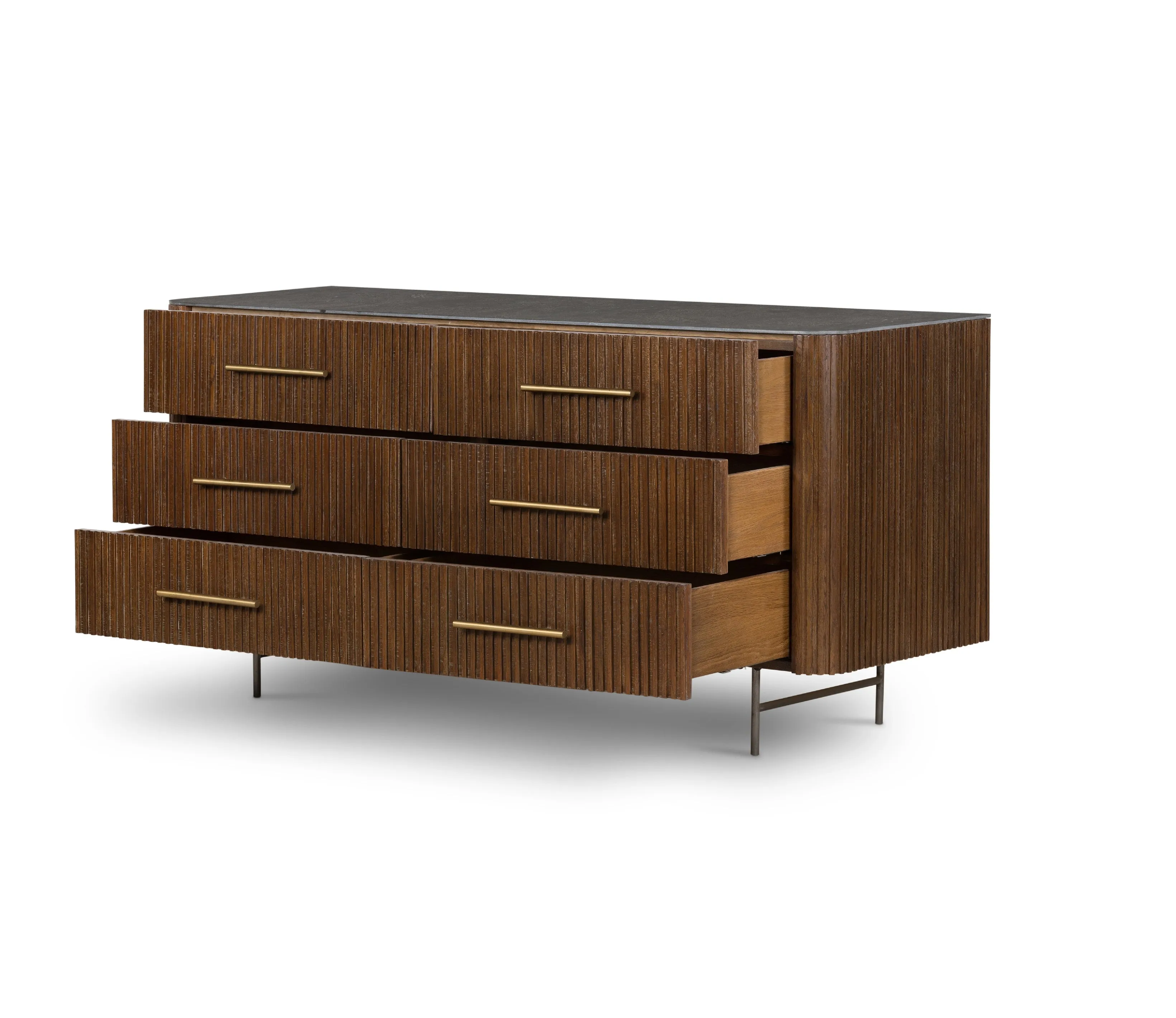 Fletcher 6 Drawer Dresser - Bluestone