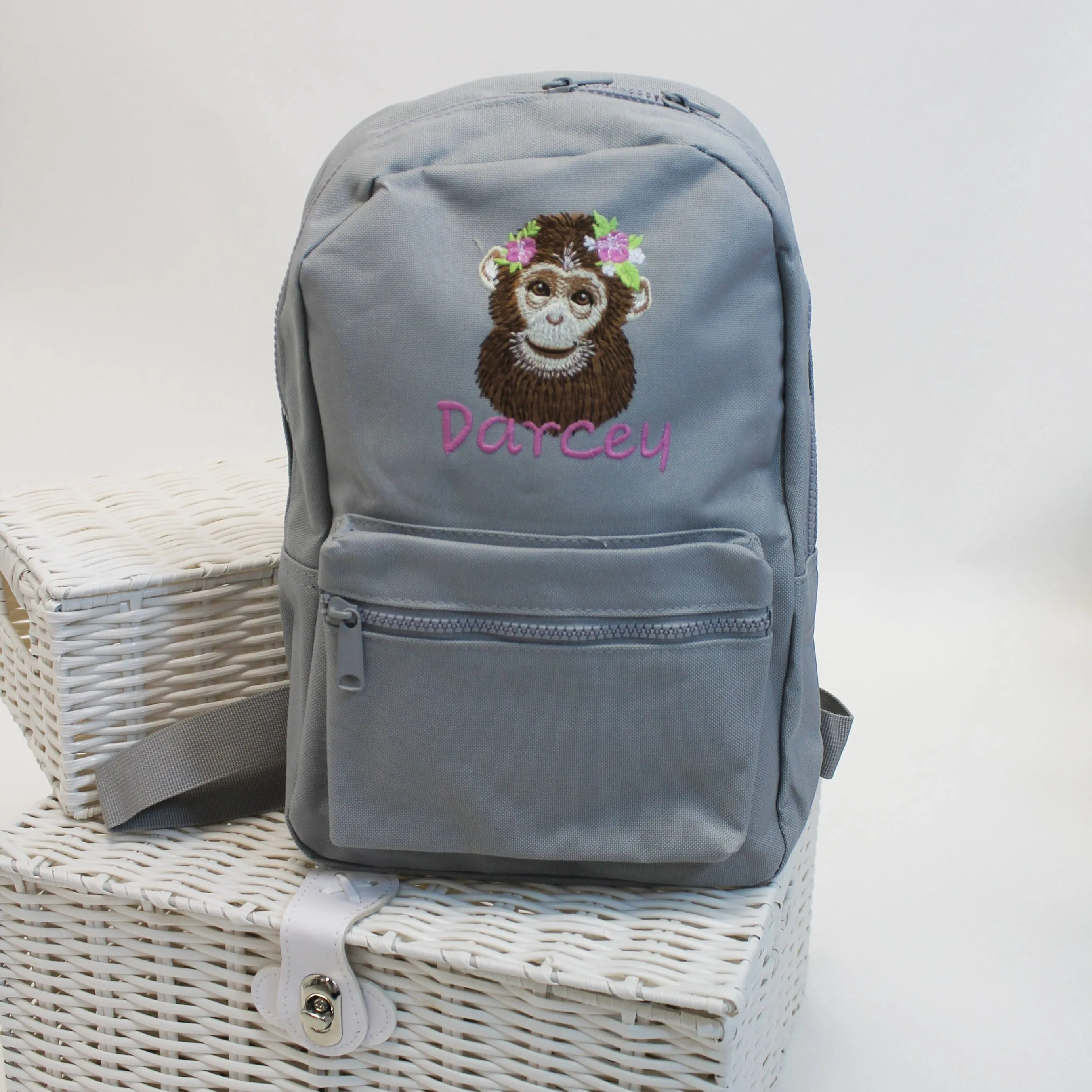 Floral Monkey Backpack - Various Colours