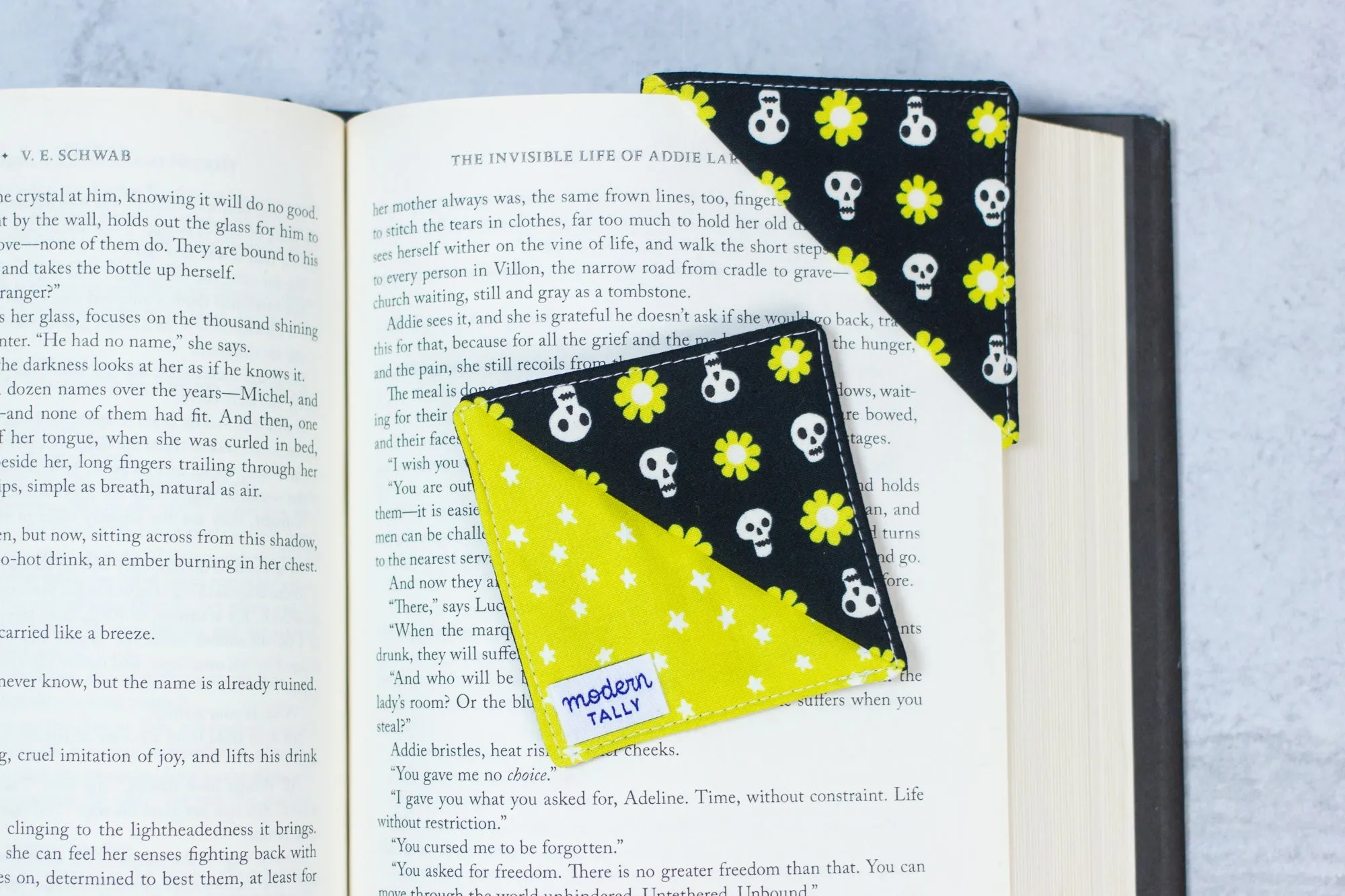 Flower Skulls Bookmark