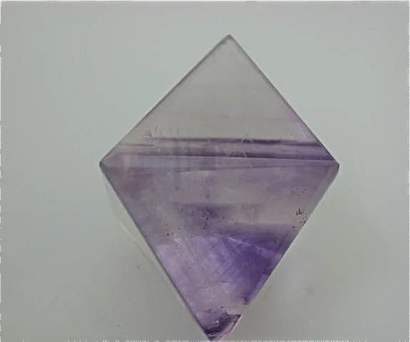 Fluorite Polished Octahedron, attr: Harris Creek District, Southern Illinois, Miniature, 3.5 x 3.5 x 5.0 cm, $100.  SOLD