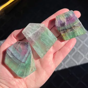 Fluorite Slice - Polished