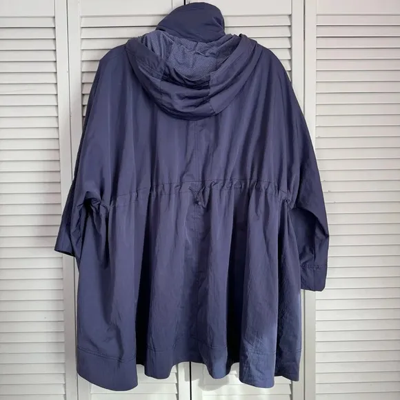 Free People Movement Pirouette Jacket Oversized Deep Sea Blue Size XS