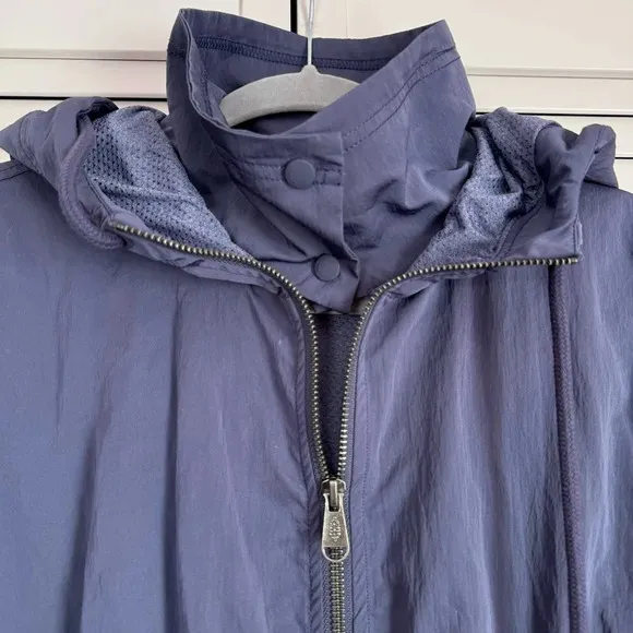 Free People Movement Pirouette Jacket Oversized Deep Sea Blue Size XS