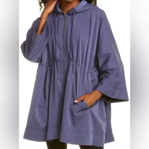 Free People Movement Pirouette Jacket Oversized Deep Sea Blue Size XS