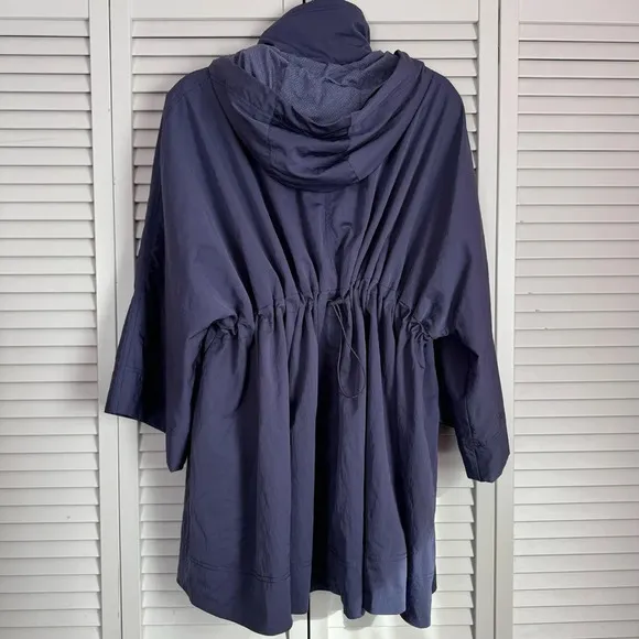 Free People Movement Pirouette Jacket Oversized Deep Sea Blue Size XS