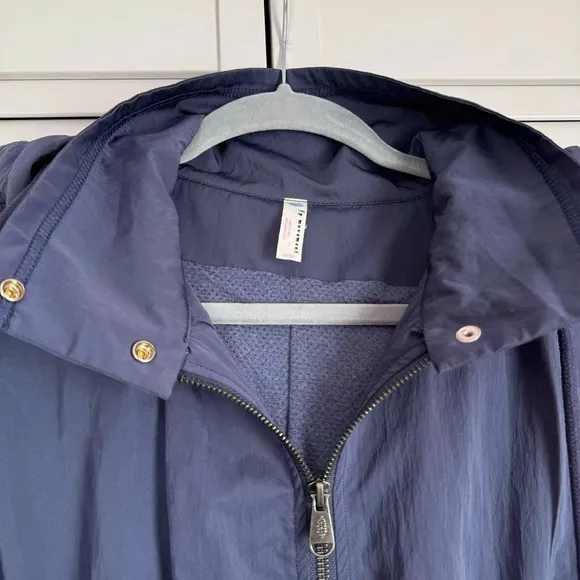 Free People Movement Pirouette Jacket Oversized Deep Sea Blue Size XS
