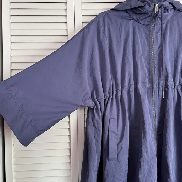 Free People Movement Pirouette Jacket Oversized Deep Sea Blue Size XS