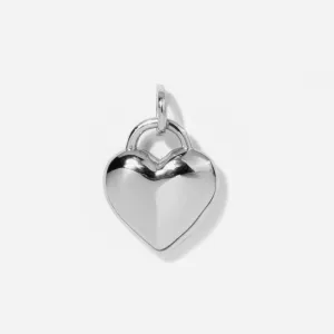 Freya Heart Silver Necklace Charm