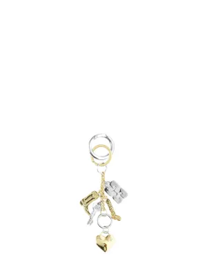 Ganni Bou Charms Keyring Silver/Gold