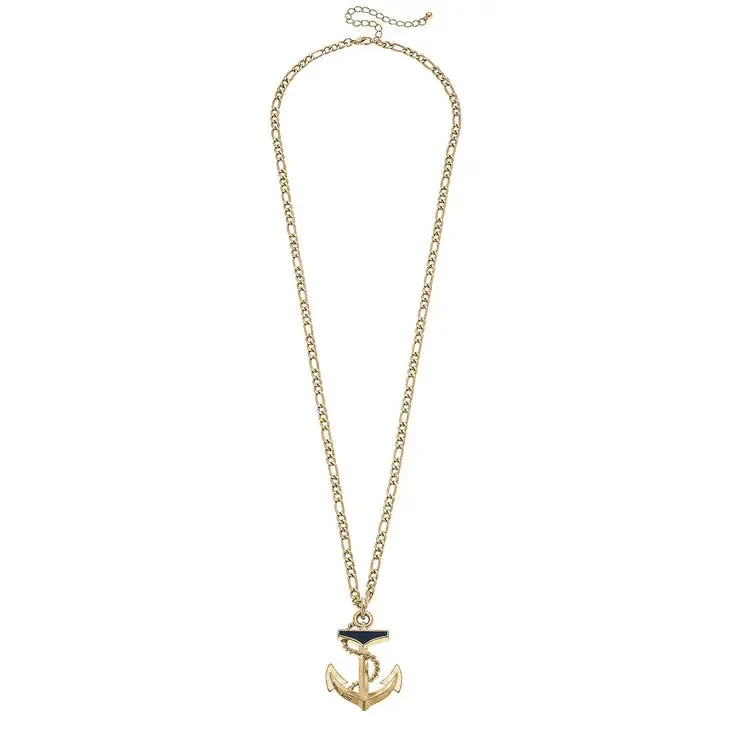 Georgia Anchor Pendant Necklace