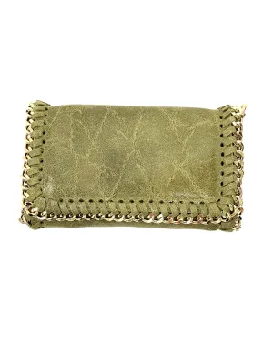 German Fuentes Handbag with Gold Chain - Oliva
