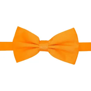 Gia Orange Satine Adjustable Bowtie