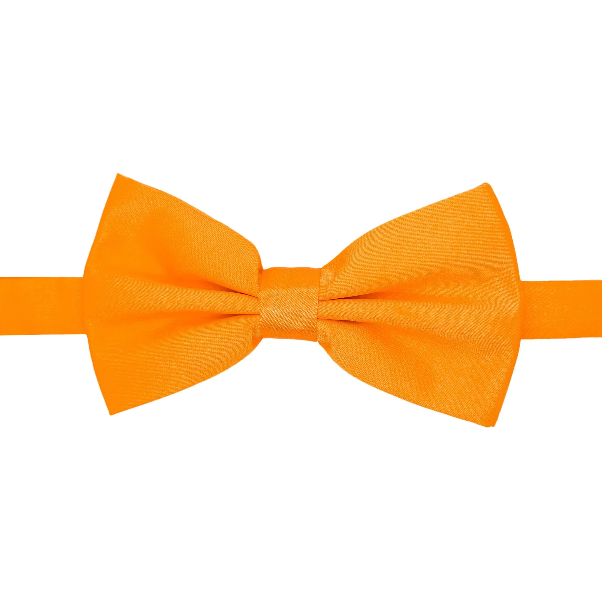 Gia Orange Satine Adjustable Bowtie