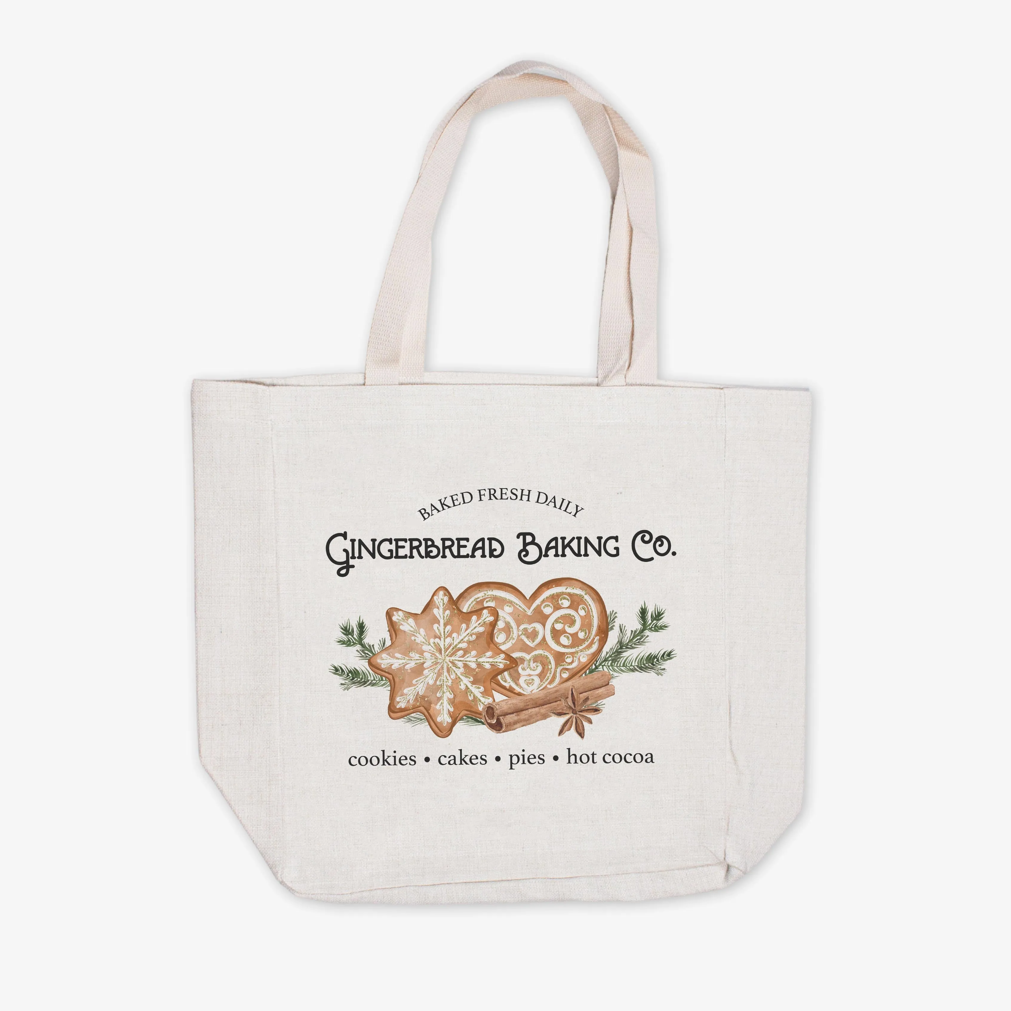 Gingerbread Baking Co Christmas Tote Bag