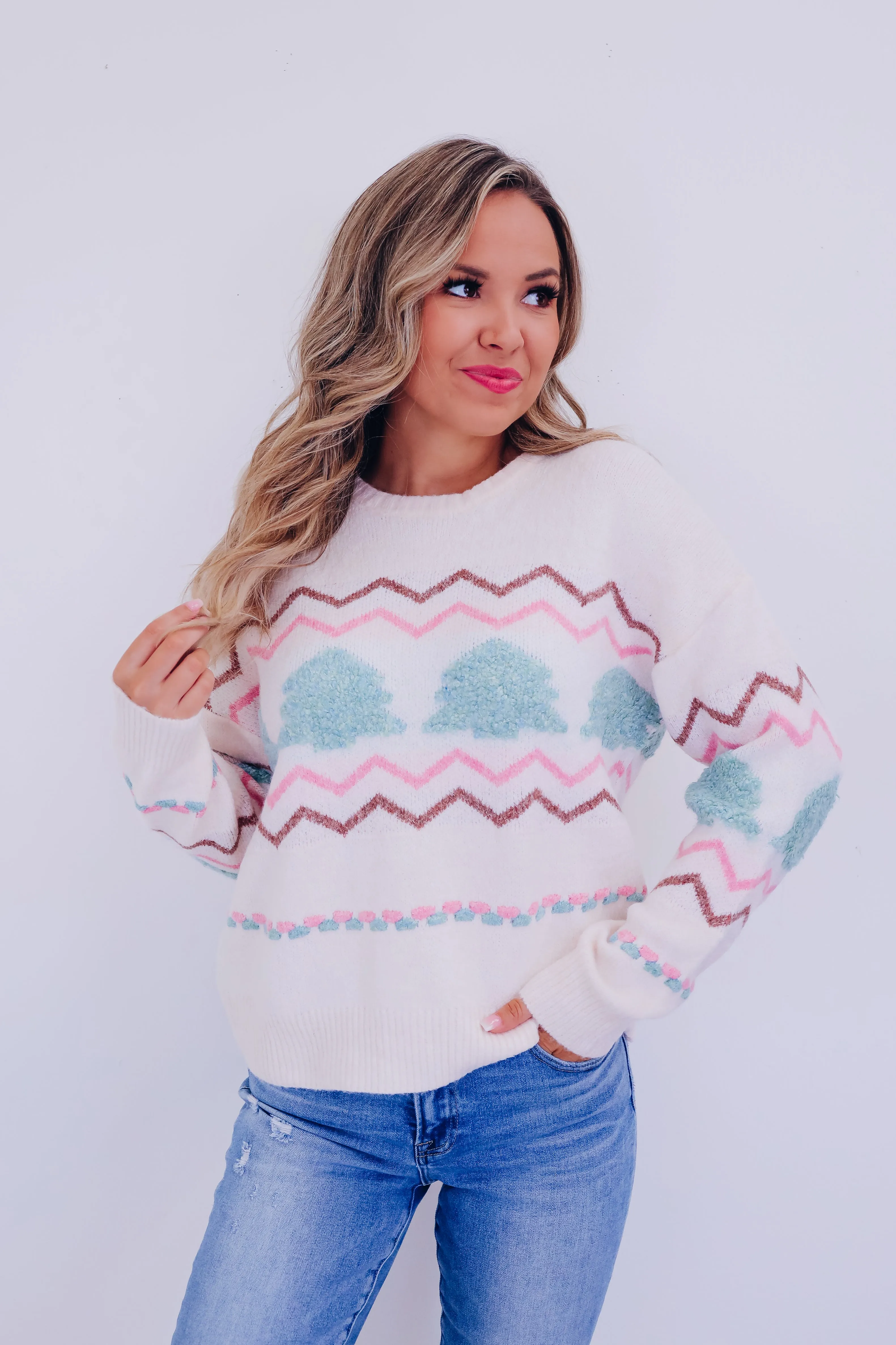 Gingerbread Knit Sweater - Ivory
