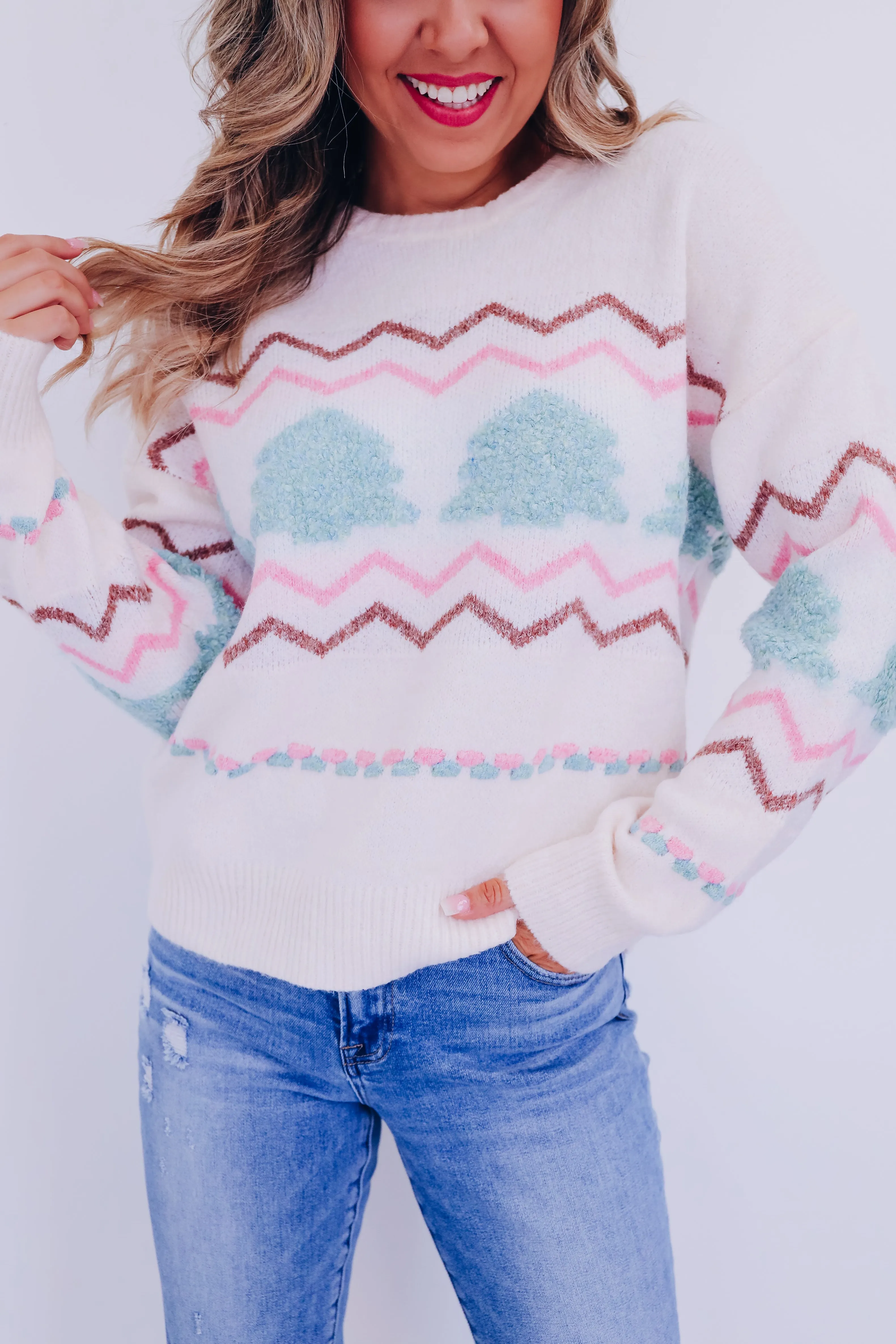 Gingerbread Knit Sweater - Ivory