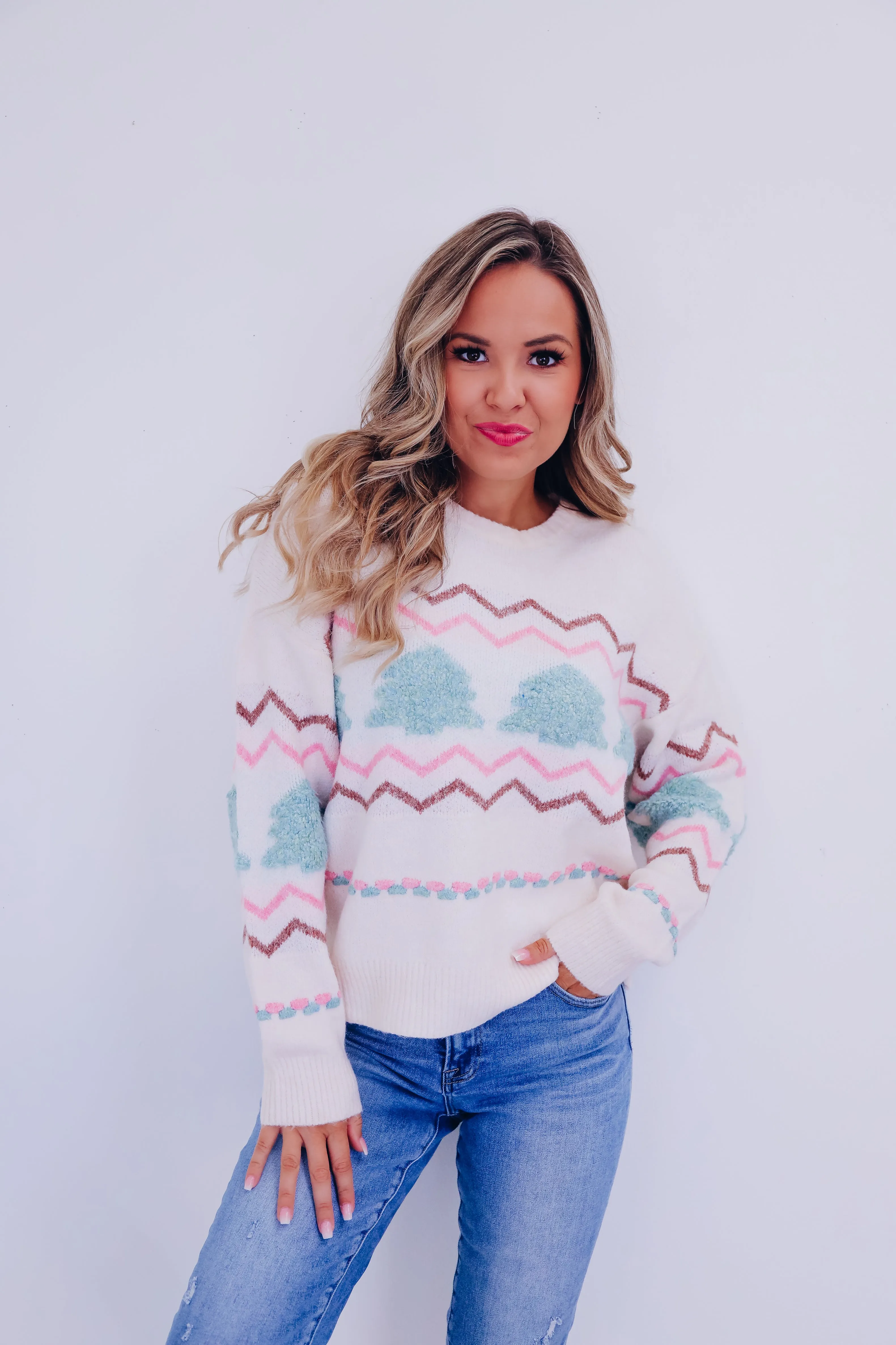 Gingerbread Knit Sweater - Ivory