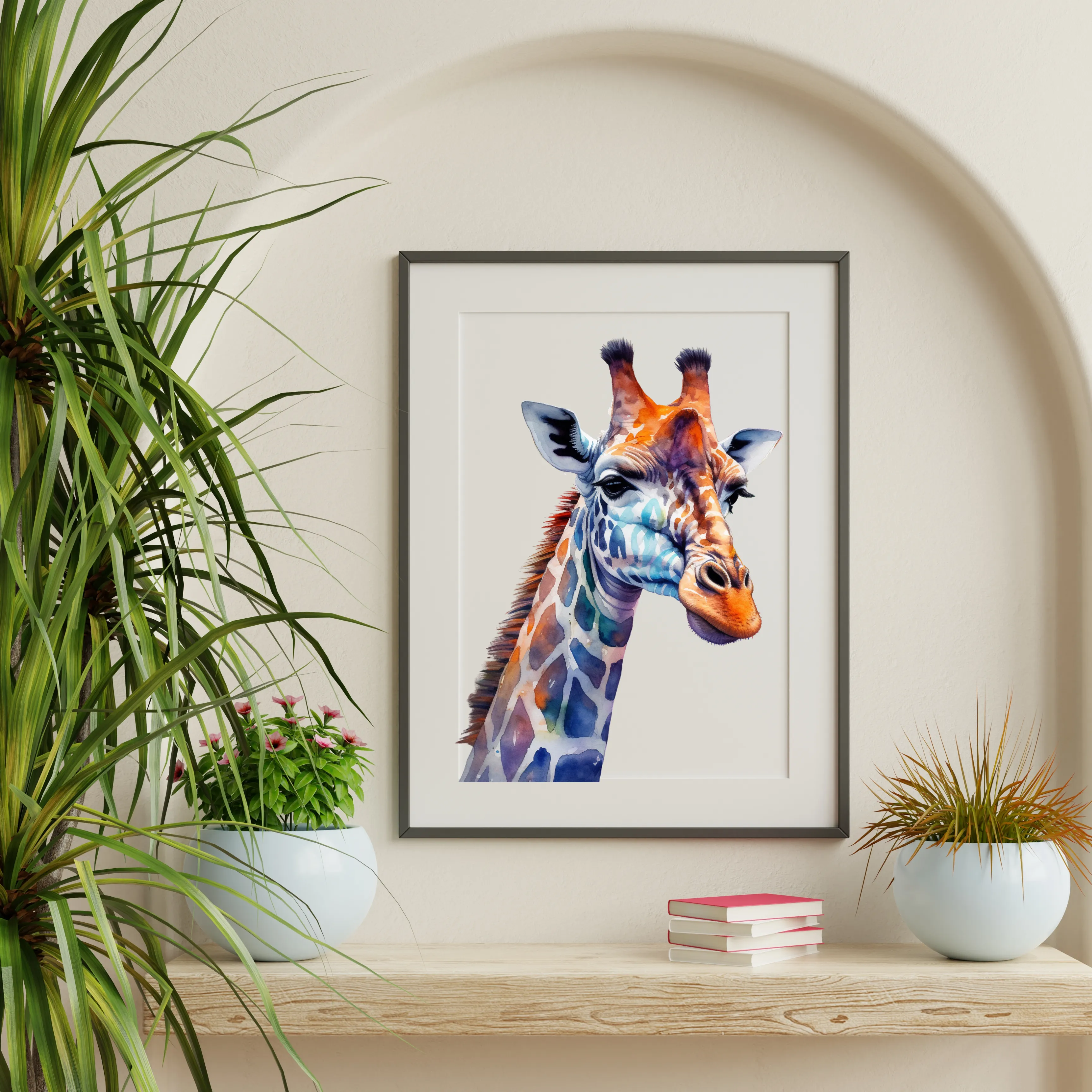 Giraffe Canvas Art Printable Digital Art (24x36) GIF003