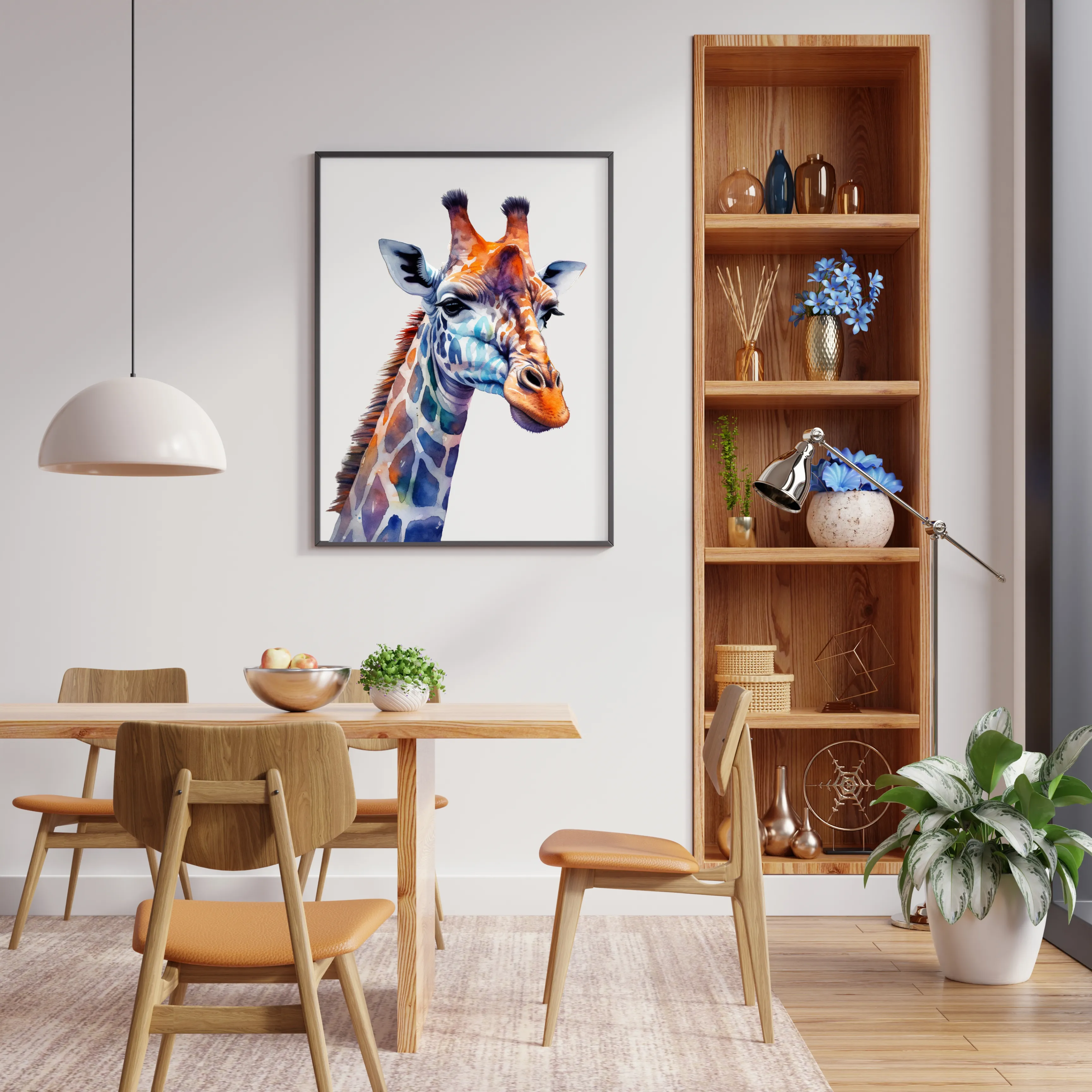 Giraffe Canvas Art Printable Digital Art (24x36) GIF003