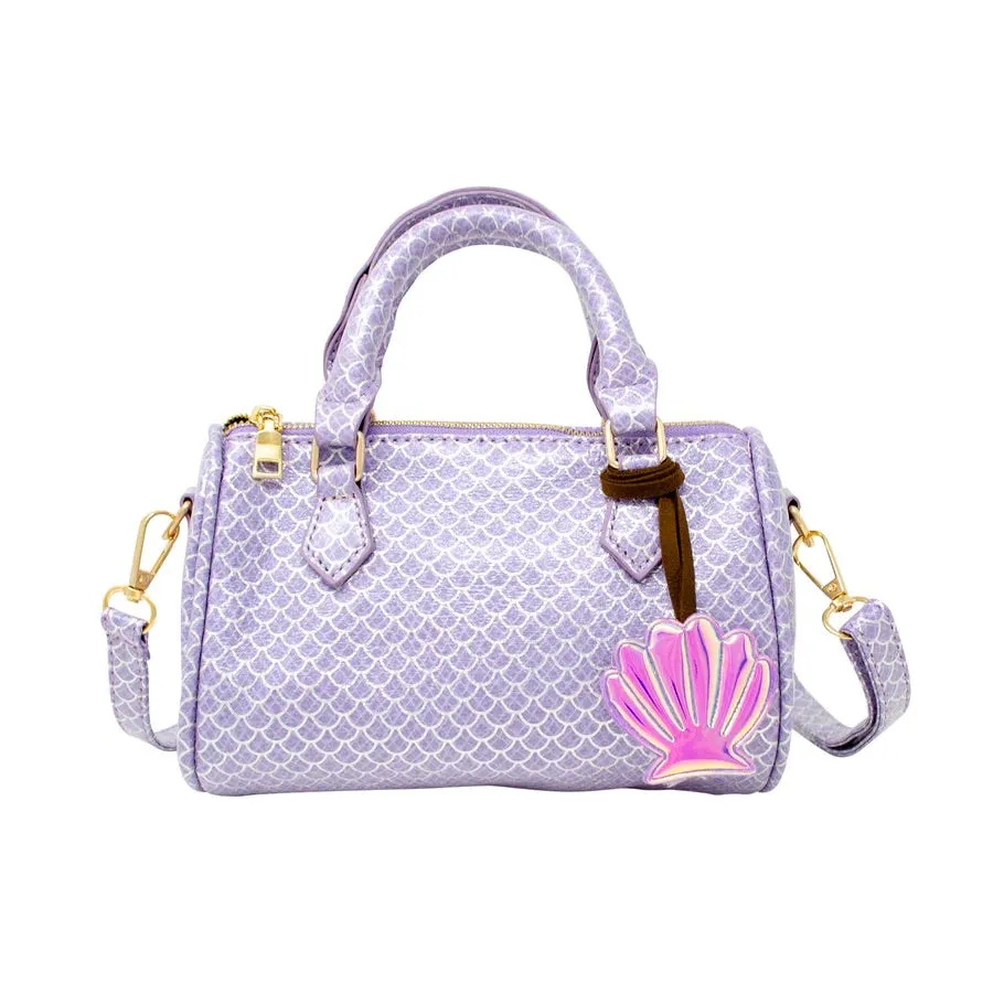 Girl's Mermaid Scale Duffle with Charm