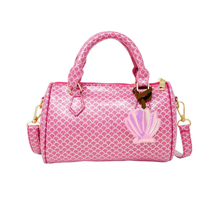 Girl's Mermaid Scale Duffle with Charm